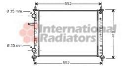 Радиатор охлаждения двигателя
