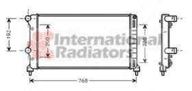 Радиатор охлаждения двигателя