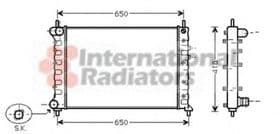 Радиатор охлаждения двигателя