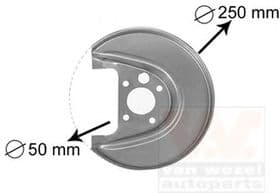 Кожух гальмівного диску Van Wezel 5888374