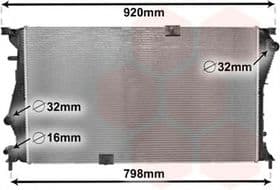 Радіатор охолодження двигуна