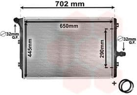 Радіатор охолодження двигуна Радіатор охолодження двигуна