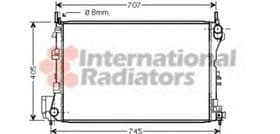 Радиатор охлаждения двигателя