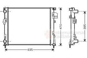 Радиатор охлаждения двигателя