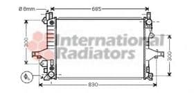 Радіатор охолодження двигуна