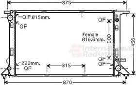 Радиатор охлаждения двигателя