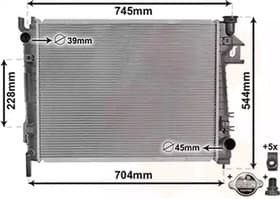 Радиатор охлаждения двигателя