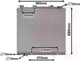 Радиатор охлаждения двигателя