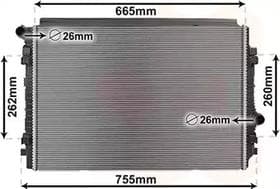 Радіатор охолодження двигуна Радіатор охолодження двигуна