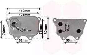 Масляный радиатор двигателя