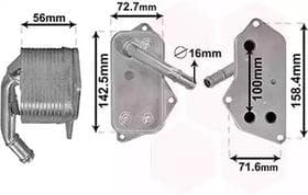 Оливний радіатор двигуна