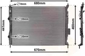 Радиатор охлаждения двигателя