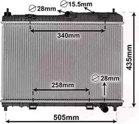 Радиатор охлаждения двигателя