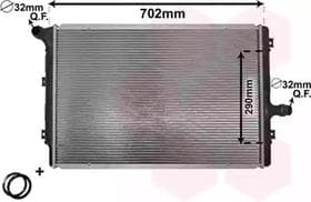 Радіатор охолодження двигуна Радіатор охолодження двигуна