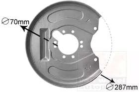 Кожух гальмівного диску