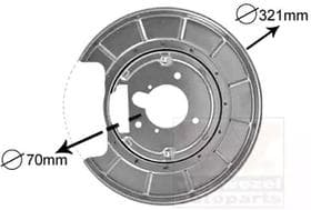 Кожух тормозного диска