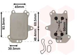 Оливний радіатор двигуна