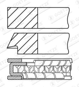Комплект поршневих кілець