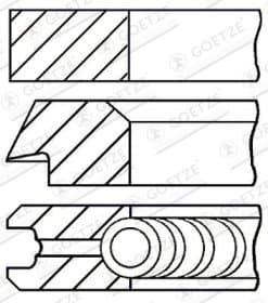 Комплект поршневих кілець