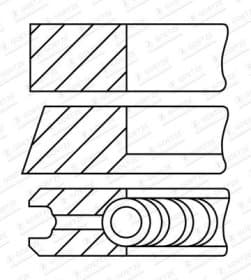 Комплект поршневих кілець