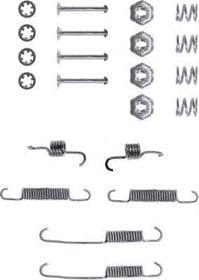 Монтажний комплект барабанних гальмівних колодок Монтажний комплект барабанних гальмівних колодок