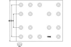 Накладки барабанных тормозных колодок