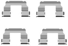 Комплектующие дисковых тормозных колодок Комплектующие дисковых тормозных колодок