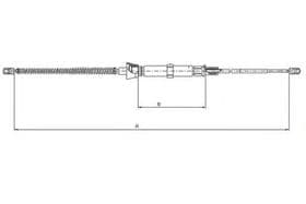 Трос ручного гальма