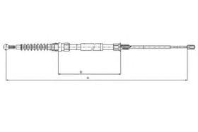 Трос ручного тормоза Textar 44044800