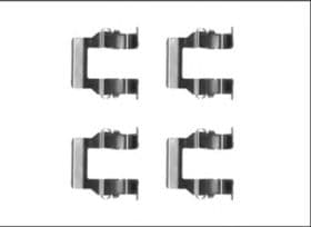 Комплектующие дисковых тормозных колодок Комплектующие дисковых тормозных колодок