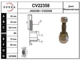 ШРУС EAI CV22358K