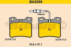 Тормозные колодки Barum BA2099