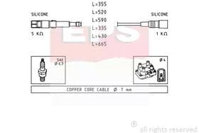Комплект дротів запалювання EPS 1500769