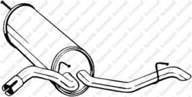 Глушитель выхлопных газов конечный