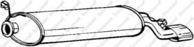 Глушитель выхлопных газов конечный