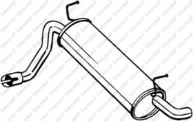 Глушник вихлопних газів кінцевий