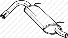 Глушник вихлопних газів кінцевий