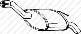 Глушник вихлопних газів кінцевий