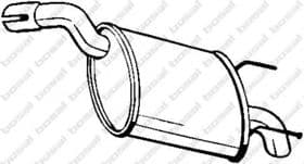 Глушитель выхлопных газов конечный