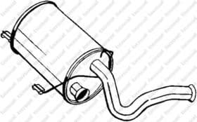 Середній глушник вихлопних газів