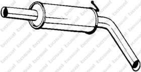 Середній глушник вихлопних газів