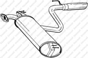Глушитель выхлопных газов конечный