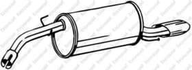 Глушитель выхлопных газов конечный