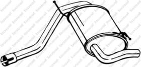 Глушитель выхлопных газов конечный