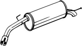 Глушник вихлопних газів кінцевий