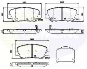Гальмівні колодки Гальмівні колодки