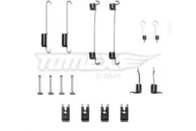 Монтажный комплект барабанных тормозных колодок Tomex 4010