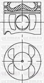 Поршень двигуна