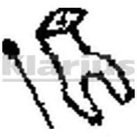 Кронштейн крепления выхлопной магистрали Klarius 430382