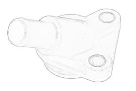 Фланец охлаждающей жидкости